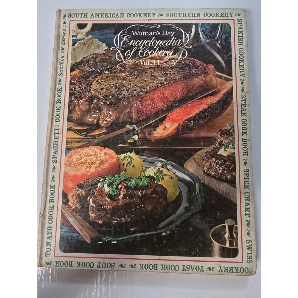 Vintage 1966 Womans Day Encyclopedia of Cookery Vol 11 Hardcover Cookbook